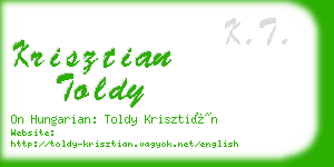 krisztian toldy business card